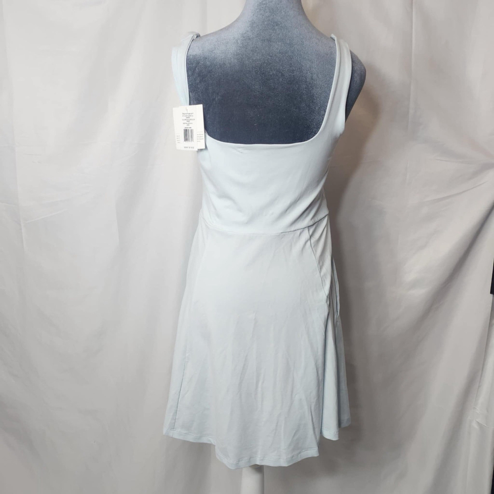 Beyond Yoga Dress Women’s L Tank Sleeveless Square Neck Pockets Mini Blue Sports - Picture 6 of 14